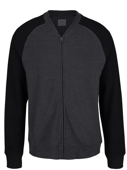Imagine Bluză sport negru cu gri Menswear London