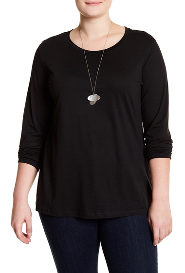 Imagine SUSINA Long Sleeve Layering T-Shirt Plus Size