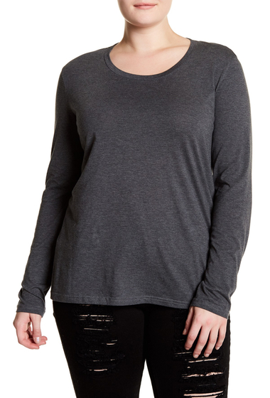 Imagine SUSINA Long Sleeve Layering T-Shirt Plus Size