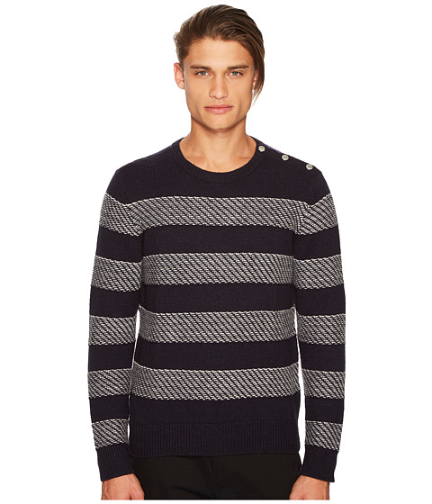 Imagine The Kooples Round-Neck Pullover with Shoulder Placket