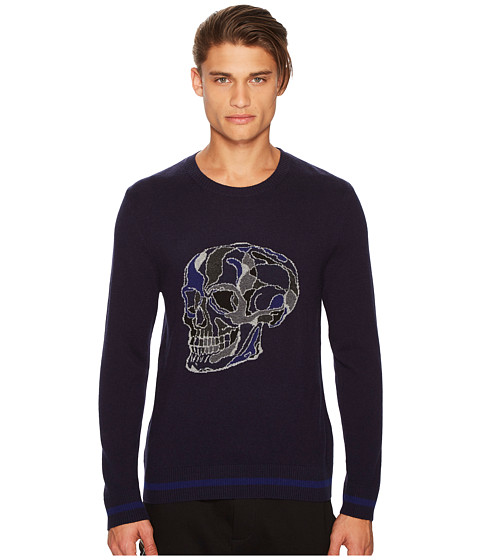 Imagine The Kooples Long Sleeved Pullover with Skull Intarsia