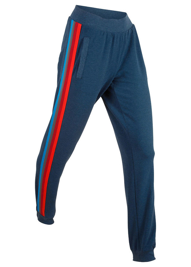 Imagine Pantaloni sport cu dungi multicolore