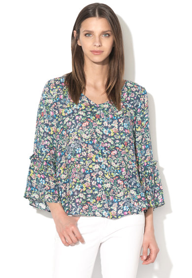 Imagine Bluza cu maneci 3/4 si model floral