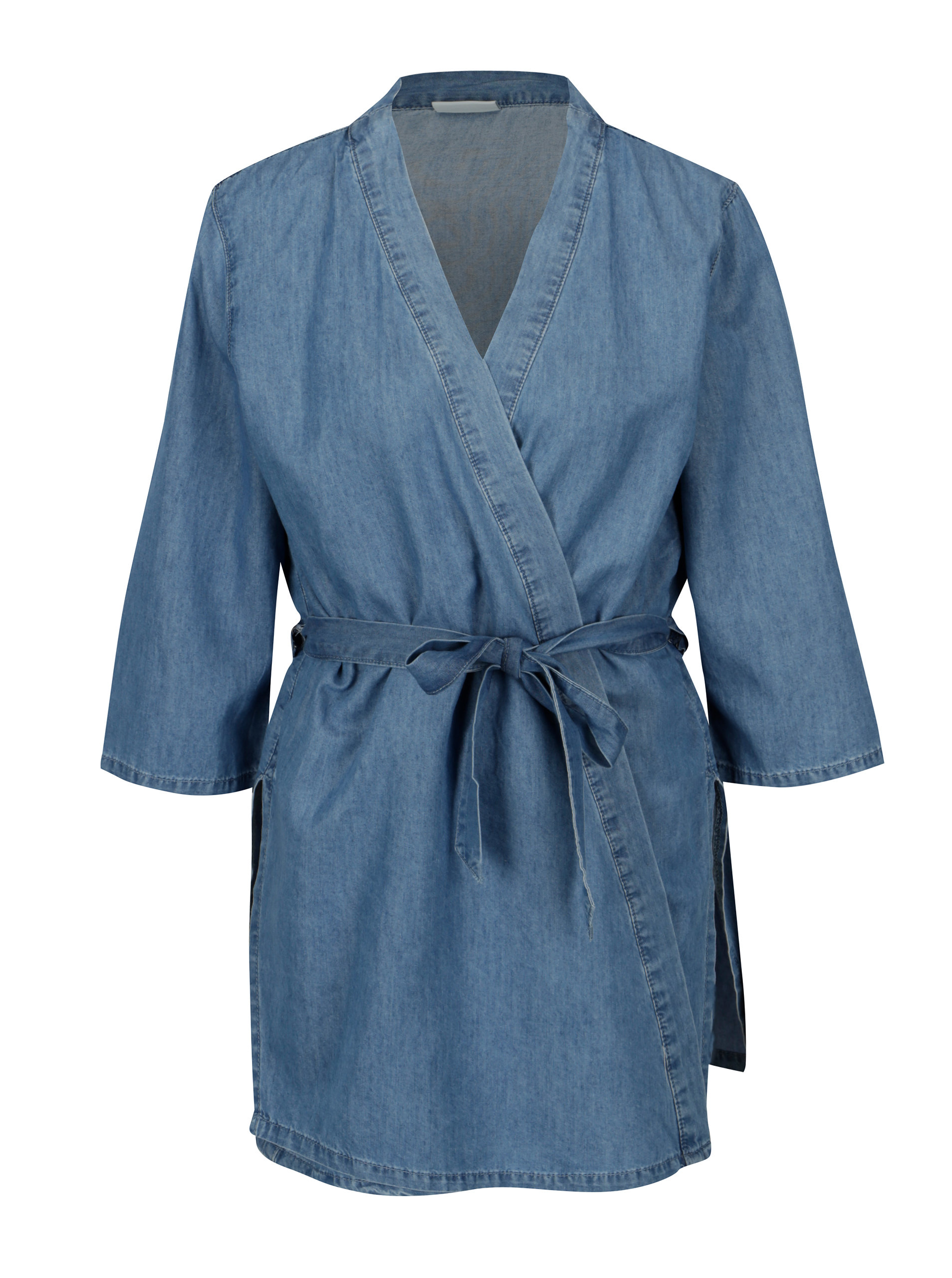 Imagine Kimono albastru din denim VILA Liama