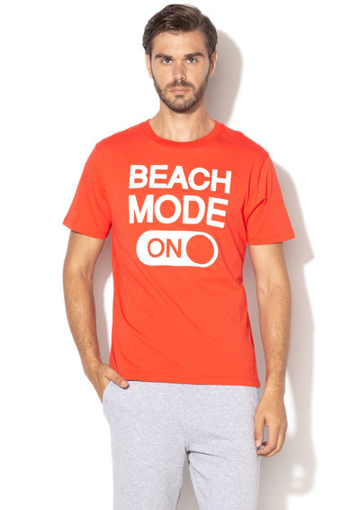 Imagine Tricou de plaja cu imprimeu text