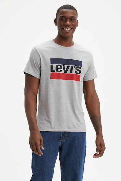 Imagine Levi's Tricou cu decolteu la baza gatului si logo