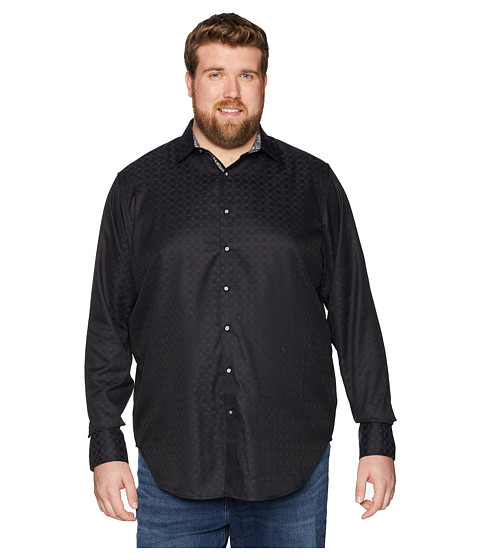 Imagine Robert Graham Big & Tall Diamante Long Sleeve Woven Shirt