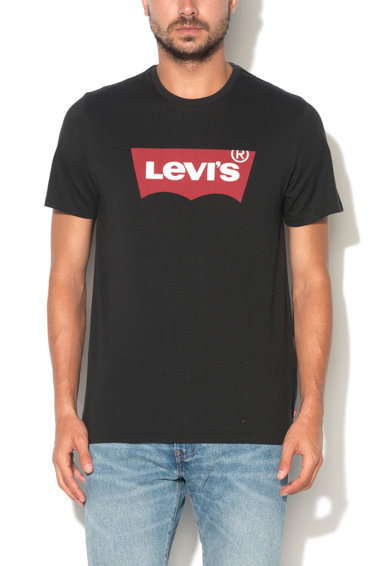 Imagine Levi's Tricou negru cu imprimeu logo