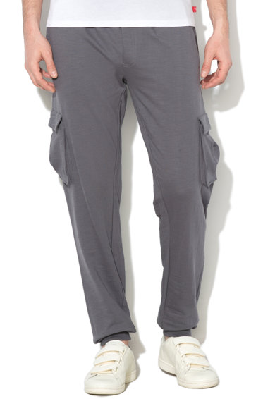 Imagine Pantaloni sport cargo cu snur pentru ajustare
