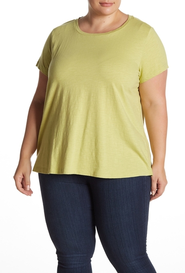 Imagine Eileen Fisher Crew Neck Short Sleeve T-Shirt Plus Size