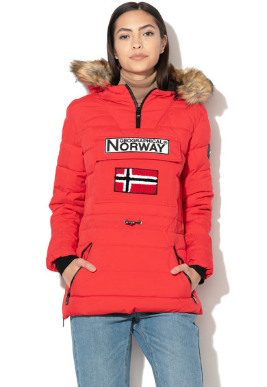 Imagine Geographical Norway Geaca cu garnitura de blana sintetica detasabila, fara inchidere Belinda