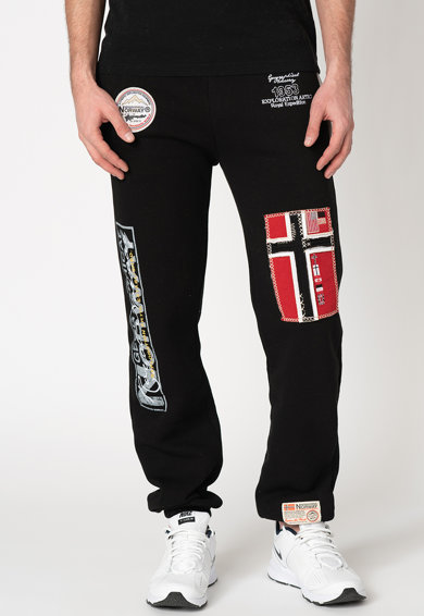Imagine Geographical Norway Pantaloni sport cu aplicatii logo Myer