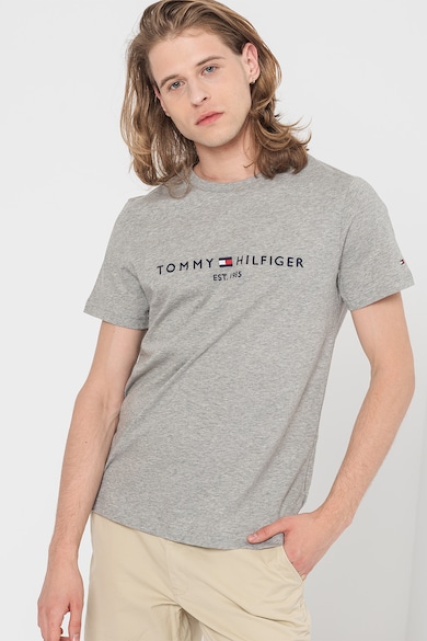 Imagine Tommy Hilfiger Tricou de bumbac organic cu logo brodat