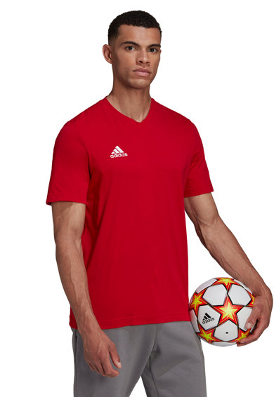 Imagine adidas Performance Tricou cu decolteu in V si logo pentru fotbal