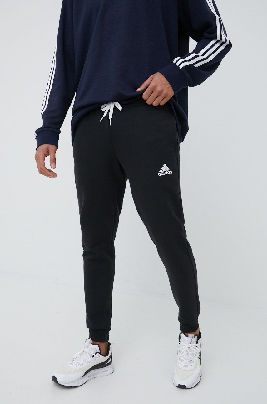Imagine adidas Performance pantaloni de trening Entrada 22 HB0574 bărbați, culoarea negru, uni HB0574