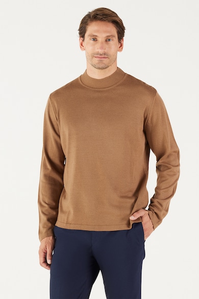 Imagine AC&Co Pulover tricotat fin cu guler scurt