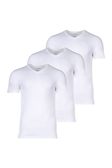 Imagine Lacoste Set de tricouri slim fit cu decolteu in V - 3 piese