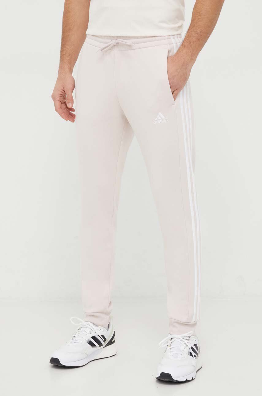 Imagine adidas pantaloni de trening culoarea roz, cu imprimeu IX2372
