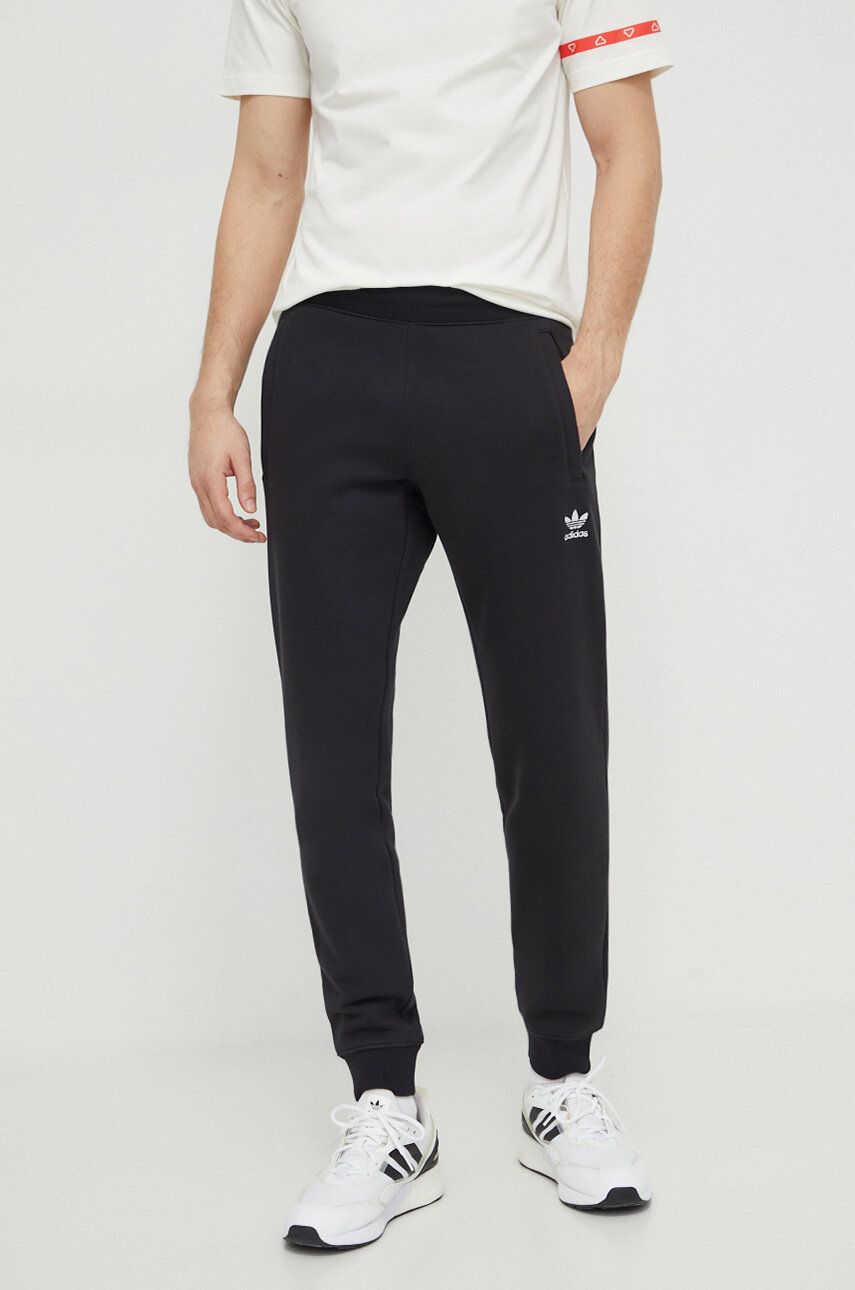 Imagine adidas Originals pantaloni de trening Trefoil Essentials culoarea negru, uni IR7798