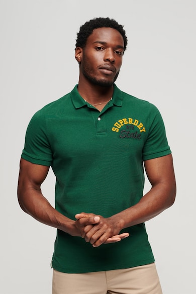 Imagine SUPERDRY Tricou polo din bumbac Vintage Superstate