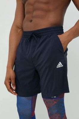 Imagine adidas pantaloni scurți de antrenament Chelsea bărbați, culoarea bleumarin IC9393