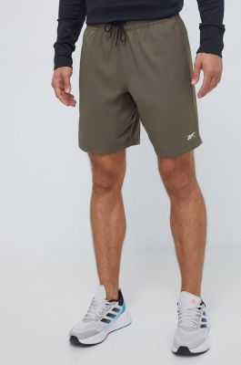 Imagine Reebok pantaloni scurți de antrenament Workout Ready culoarea verde