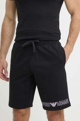 Imagine Emporio Armani Underwear pantaloni scurți din bumbac lounge culoarea negru, 111004 4R566