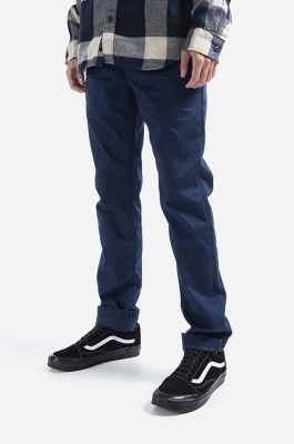 Imagine Vans pantaloni Authentic Chino culoarea bleumarin, fit chinos, medium waist VN0A5FJ7LKZ-navy