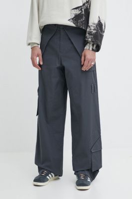 Imagine A-COLD-WALL* pantaloni Overlay Cargo Pant barbati, culoarea gri, cu fason cargo, ACWMB276