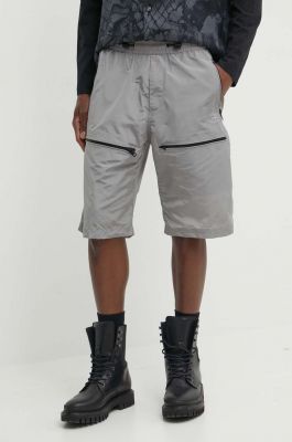 Imagine Diesel pantaloni scurți P-MCKELL-SHORT bărbați, culoarea gri, A12864.0AKAR