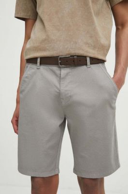 Imagine Medicine pantaloni scurti din bumbac barbati, culoarea gri