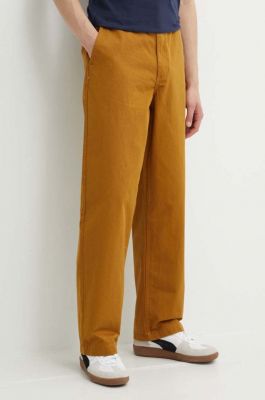 Imagine Vans pantaloni de bumbac culoarea maro, cu fason chinos, VN0000051M71