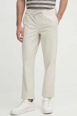 Imagine Pepe Jeans pantaloni PULL ON CUFFED SMART PANTS barbati, culoarea bej, mulata, PM211687