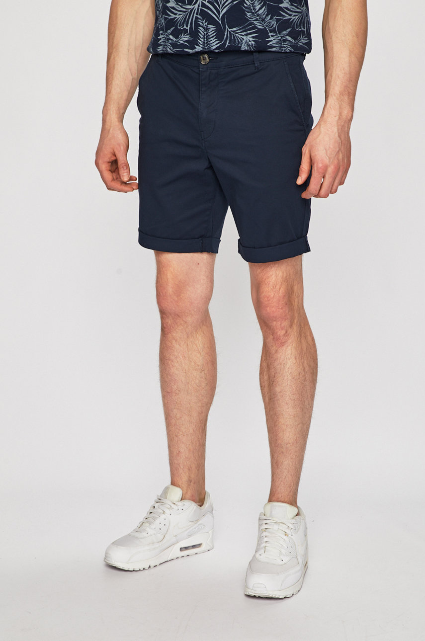 Imagine Selected Homme Pantaloni scurți bărbați, culoarea albastru marin