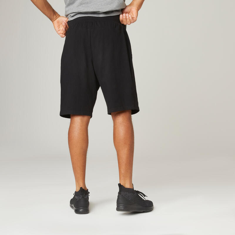 Imagine Pantalon scurt 500 Fitness Negru Bărbaţi