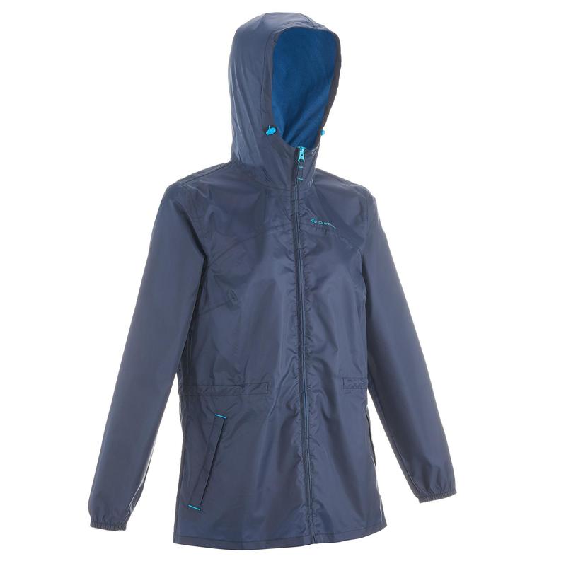 Imagine Jachetă Impermeabilă cu fermoar Drumeție în natură RainCut Bleumarin Damă