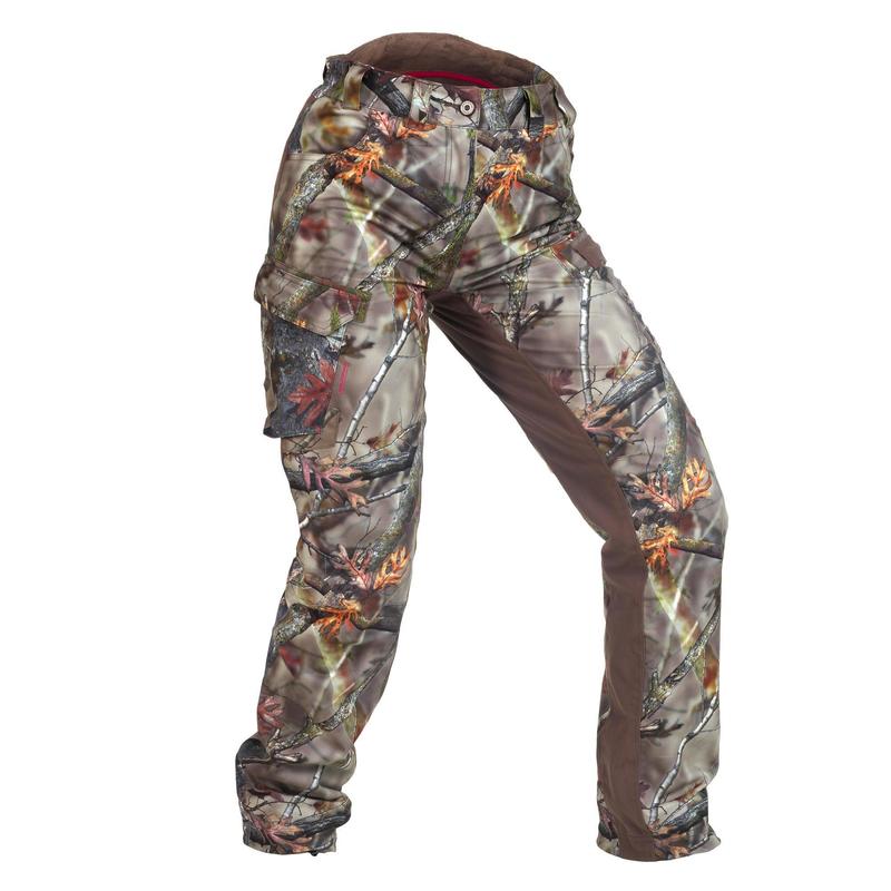 Imagine Pantalon 500 impermeabil călduros Camuflaj Damă