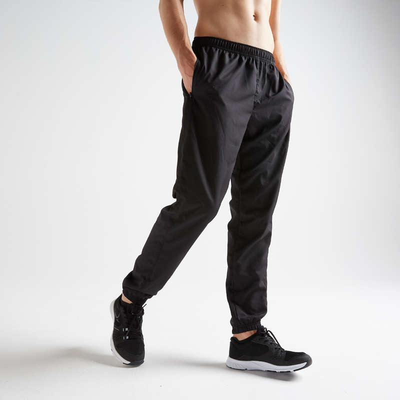Imagine Pantalon cardio fitness training negru 120 bărbați DOMYOS
