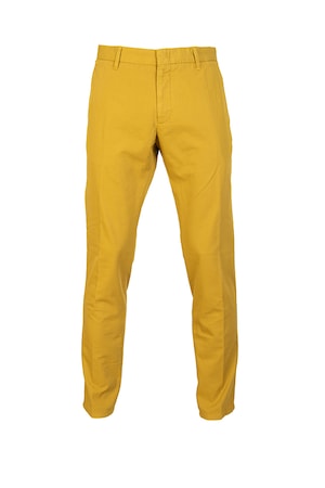 Imagine Pantaloni Stansfield casual galbeni cu cusatura marime 56