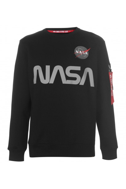 Imagine Alpha Industries NASA Reflective Crew Sweatshirt