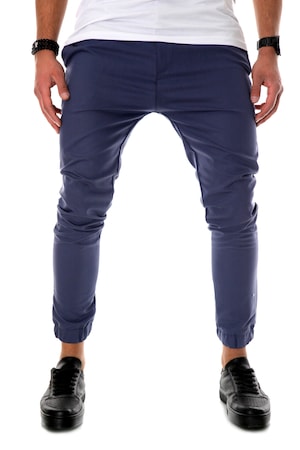 Imagine Pantaloni smart casual, pentru barbati, albastri, 32