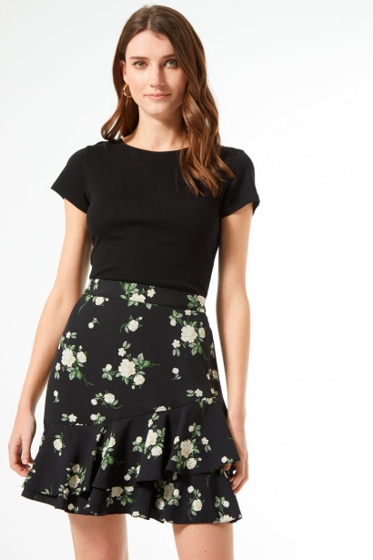 Imagine Black floral skirt Dorothy Perkins