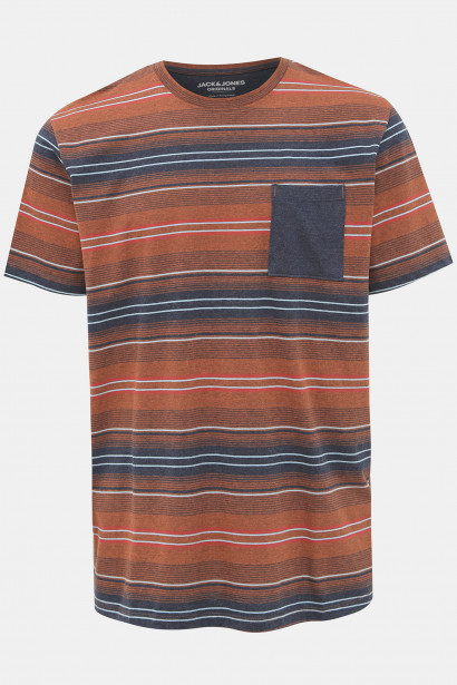 Imagine Brown Striped Jack & Jones Chil T-shirt