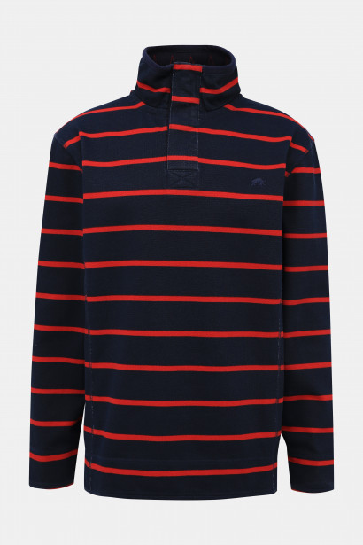 Imagine Raging Bull Red-Blue Striped Sweatshirt