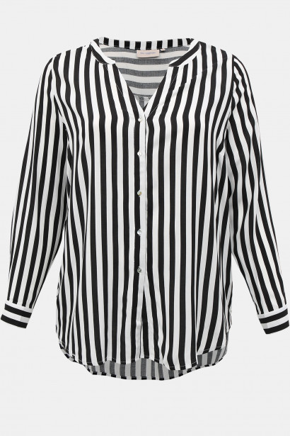 Imagine BLACK-and-white STRIPED BLOUSE ONLY CARMAKOMA