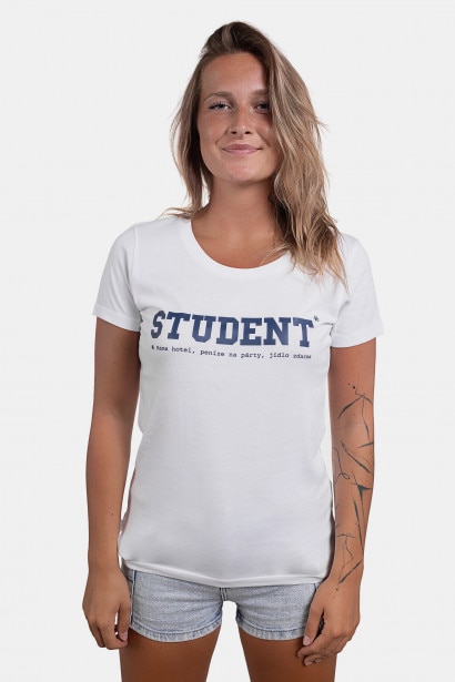 Imagine White Women's T-Shirt ZOOT Original Student