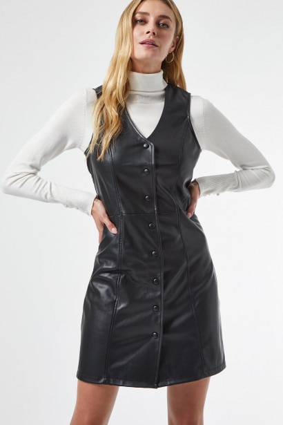Imagine Dorothy Perkins Black Leatherette Dress