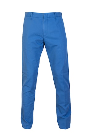 Imagine Pantaloni Stansfield casual albastri cu cusatura marime 58