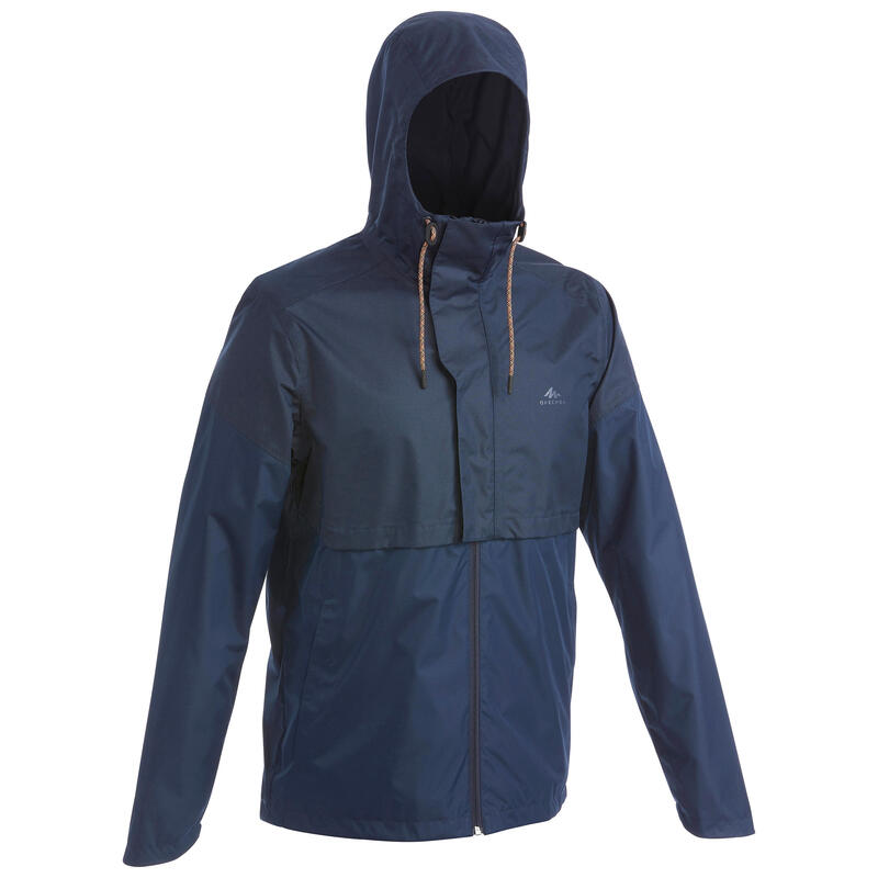 Imagine Jachetă Impermeabilă Drumeție în Natură NH500 Flap Albastru Bărbați