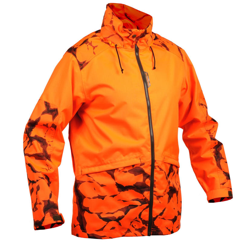 Imagine Jachetă SUPERTRACK 100 impermeabilă fluorescentă Bărbați